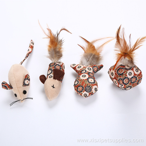 Ball feather cat toy catnip cat accessoires
